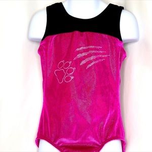 GYMNASTICS VELVET HOLOGRAPHIC LEOTARD
